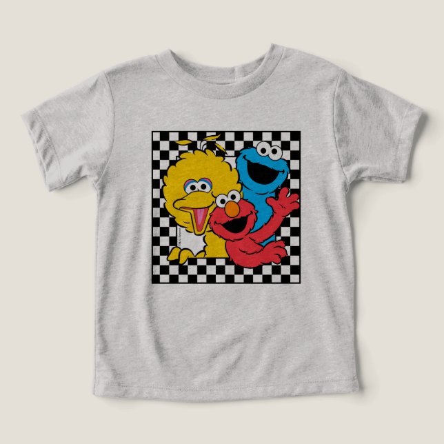 Kontrollerade Sesame Street Pals T Shirt (Design Framsida)