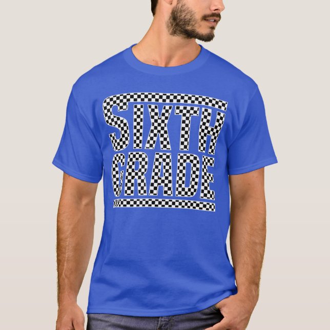 Kontrollerade sjätte Klass-Back to school-boxar (K T Shirt (Framsida)