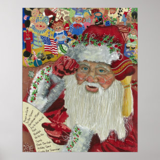 Kontrollerar det två gånger© Klassisk Tomte Poster