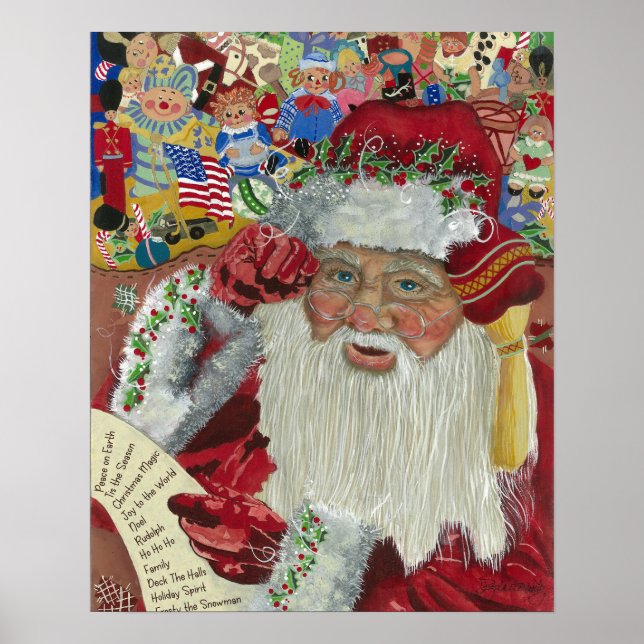 Kontrollerar det två gånger — Klassiska Tomte Poster (Framsidan)