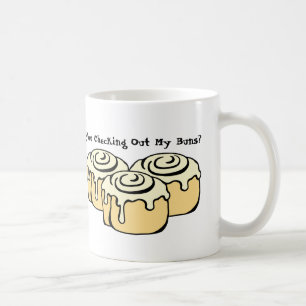 KONTROLLERAR DU MIN BUND? Funny Pun Humor-offert Kaffemugg