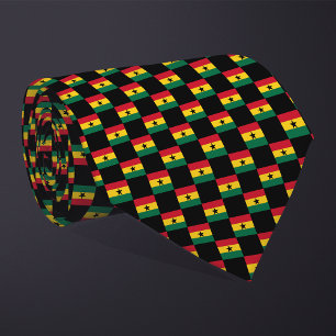 Kontrollerat Ghana Flagga Mönster Slips