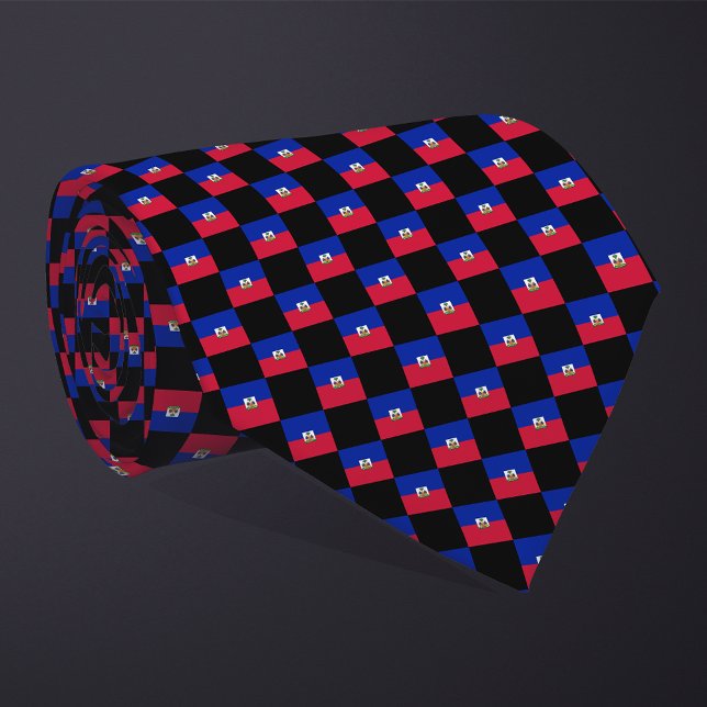 Kontrollerat Haiti Flagga Mönster Slips (Skapare uppladdad)