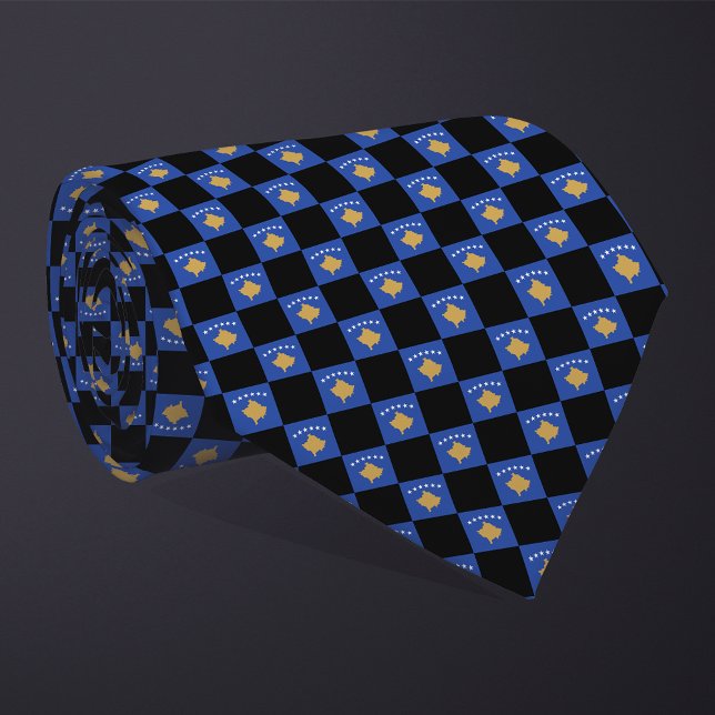 Kontrollerat Kosovo Flagga Mönster Slips (Skapare uppladdad)