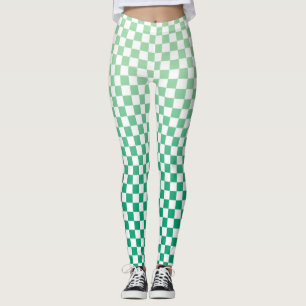 Kontrollerat ljus till Mörk grönt övertoning M Leggings