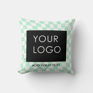 Kontrollerat Mint-Anpassade Business Add-Logotyp Kudde