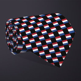 Kontrollerat Nederländerna Flagga Mönster Slips