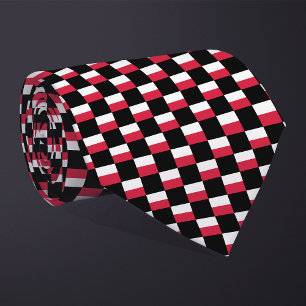 Kontrollerat Polen Flagga Mönster Slips