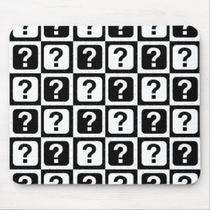 Kontrollerat Riddle-frågetecken för Mönster Design Musmatta
