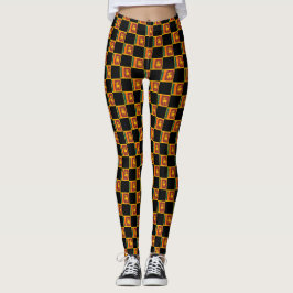 Kontrollerat Sri Lanka Flagga Mönster Leggings