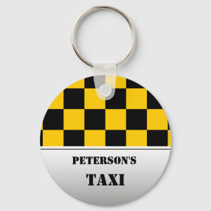 Kontrollerat taxi monogram nyckelring