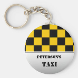 Kontrollerat taxi monogram nyckelring