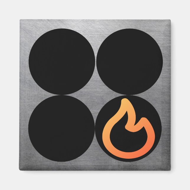 Kontrolletikett för kontroll av frontbrons Höger Magnet (Framsidan)