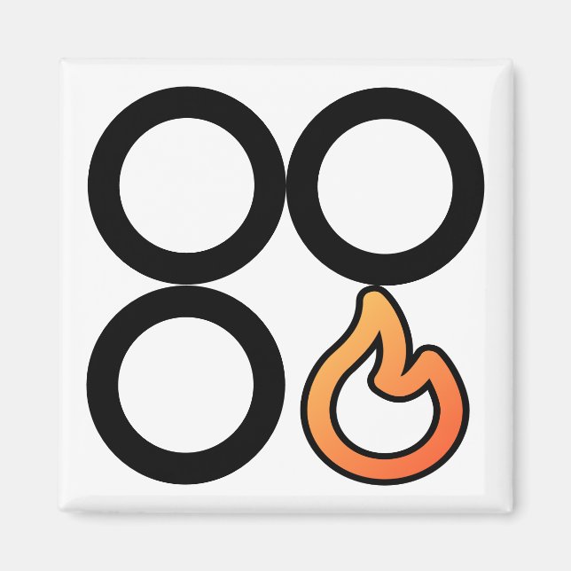 Kontrolletikett för lagerplatta Höger, framsida Magnet (Framsidan)