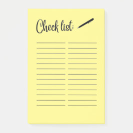 KONTROLLLISTA POST-IT BLOCK