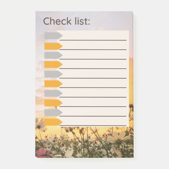 KONTROLLLISTA POST-IT BLOCK (Framsida)