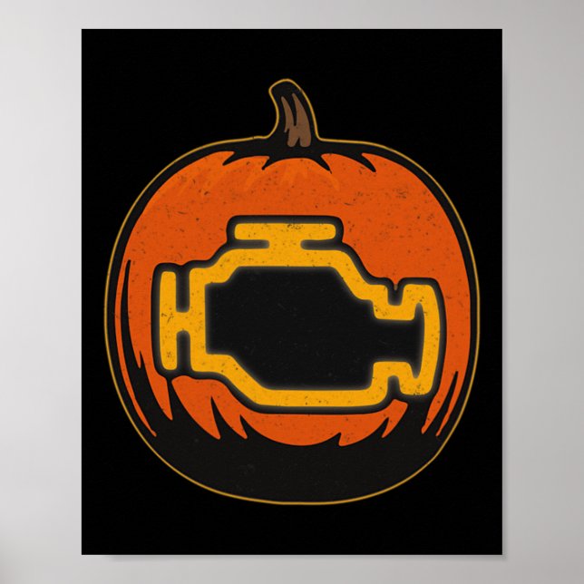 Kontrollmotor för kontrollpanel, funktion, Pumpkin Poster (Framsidan)