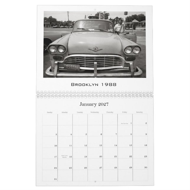 KontrollörtaxiCabs av Matt Weber Kalender (Jan 2027)