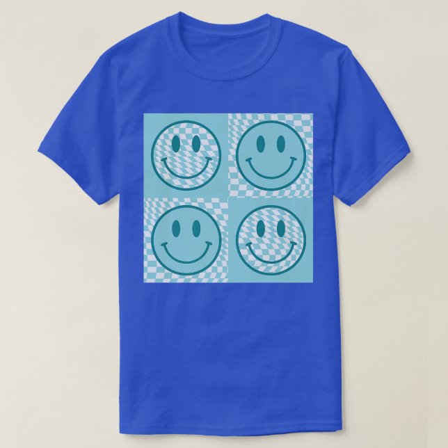 Kontrollpanel Smile Ansikte Funny Lycklig Ansikte  T Shirt (Design framsida)