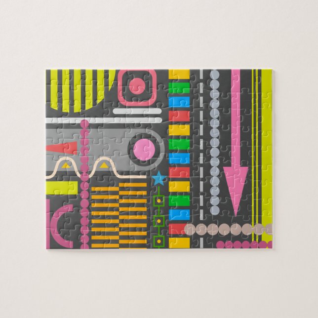 Kontrollpanelen abstrakt Technology Mönster Pussel (Horisontell)