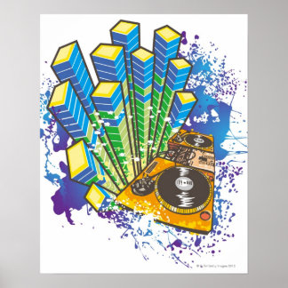 Kontrollpanelen DJ Poster