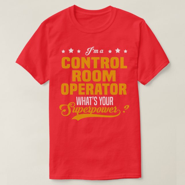 Kontrollrumsoperatör T Shirt (Design framsida)