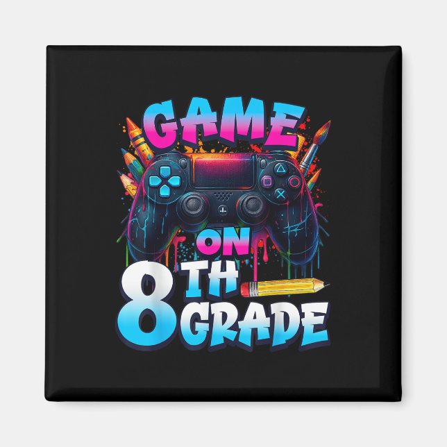Kontrollspel På 8:e Klassens Första Skoldag B Magnet (Framsidan)