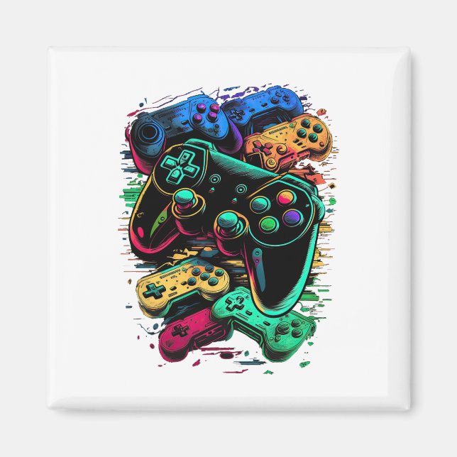 Kontrollspelarvideospelsstyrenhet 1 magnet (Framsidan)