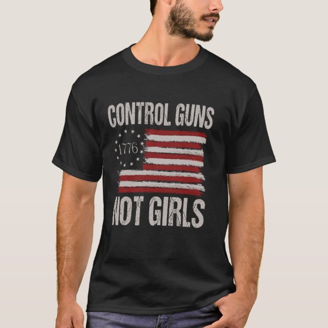 Kontrollvapen, inte flickor t shirt (Framsida)