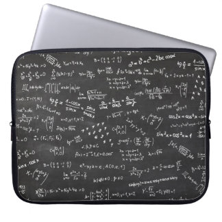 Kontur med matematiska formler och siffror laptop sleeve
