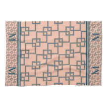 Konturdeöverlappande fyrkanter (monogrammed)