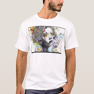 Konturdesign med Kreativ Kant T Shirt