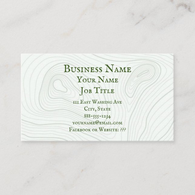 Konturer Tidsbeställning Kort (Framsida)