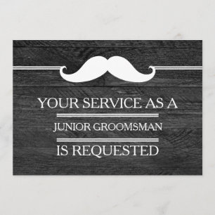 Konturera tjänsten som en Groomsman-begäran Inbjudningar
