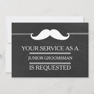 Konturera tjänsten som en Groomsman-begäran Inbjudningar