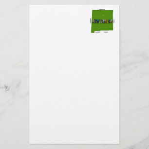 konturfototext för new mexico Karta Brevpapper