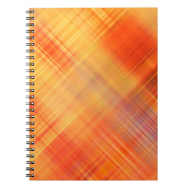 konturgeometrisk diagonal linjer mönster, blu, abs anteckningsbok (Framsidan)