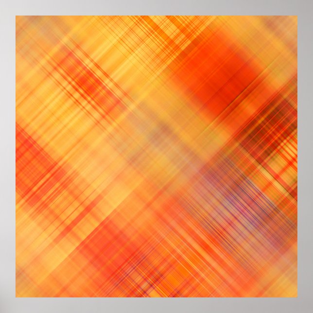 konturgeometrisk diagonal linjer mönster, blu, abs poster (Framsidan)