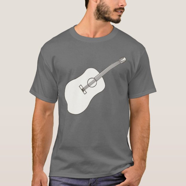 Konturkonst - skjortor av gitarr teckning tee (Framsida)