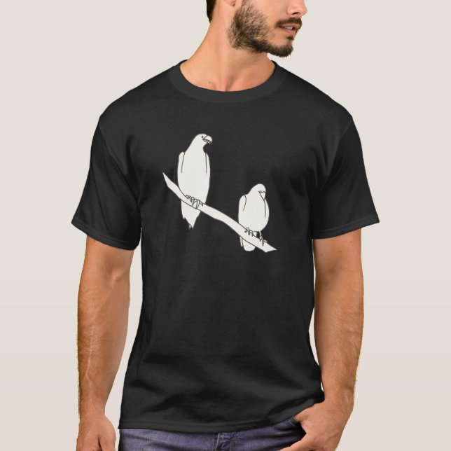 Konturkonst Teckning i Eagles-skjortor Tee (Framsida)