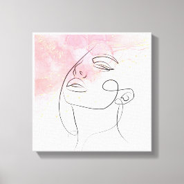 Konturkonsten teckning Kavankontur Canvastryck