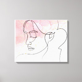 Konturkonsten teckning Kavankontur Canvastryck