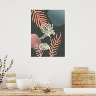 Konturkontur för abstrakt - Elegant Mi Poster