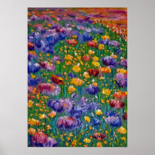 Konturkort "Målade drömmar" Friendly Blommor! Poster