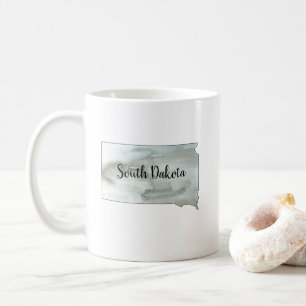 Konturmålning för South Dakota State Kaffemugg