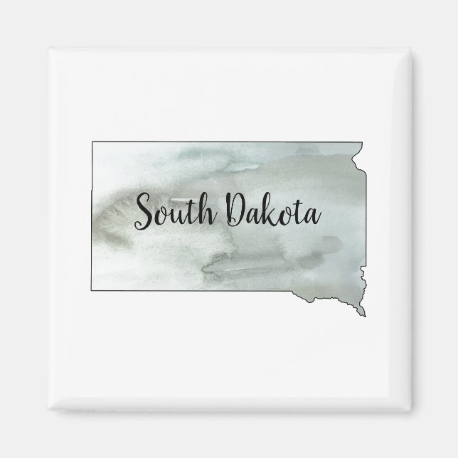 Konturmålning för South Dakota State Magnet (Framsidan)