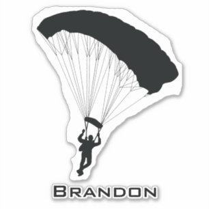 Konturmarkering för Skydiving Parachuting Klistermärken