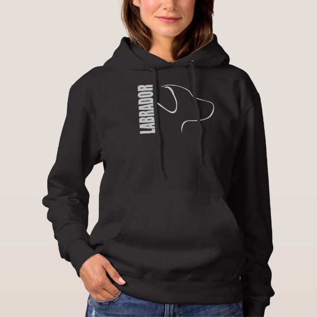 Konturprofil för Labrador Retriever T Shirt (Framsida)