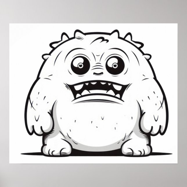Konturskiss för monster poster (Framsidan)