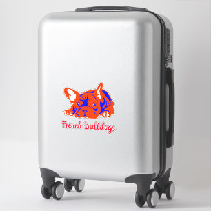 Kontursticker franska bulldoggar klistermärken